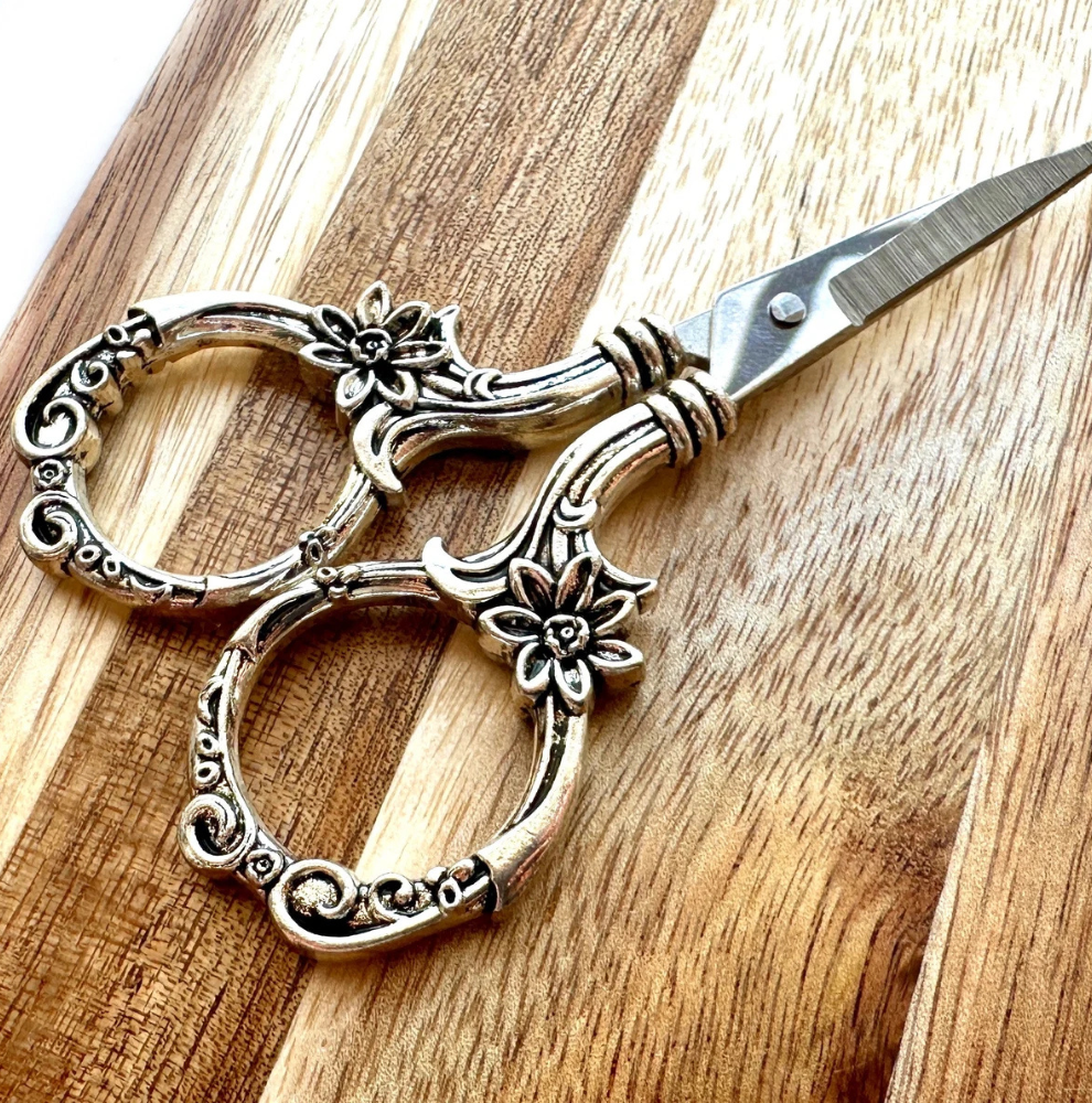 Ornate Stainless Steel Scissors 3.5 inch