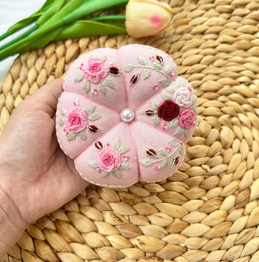 Hand Embroidered Pin Cushion