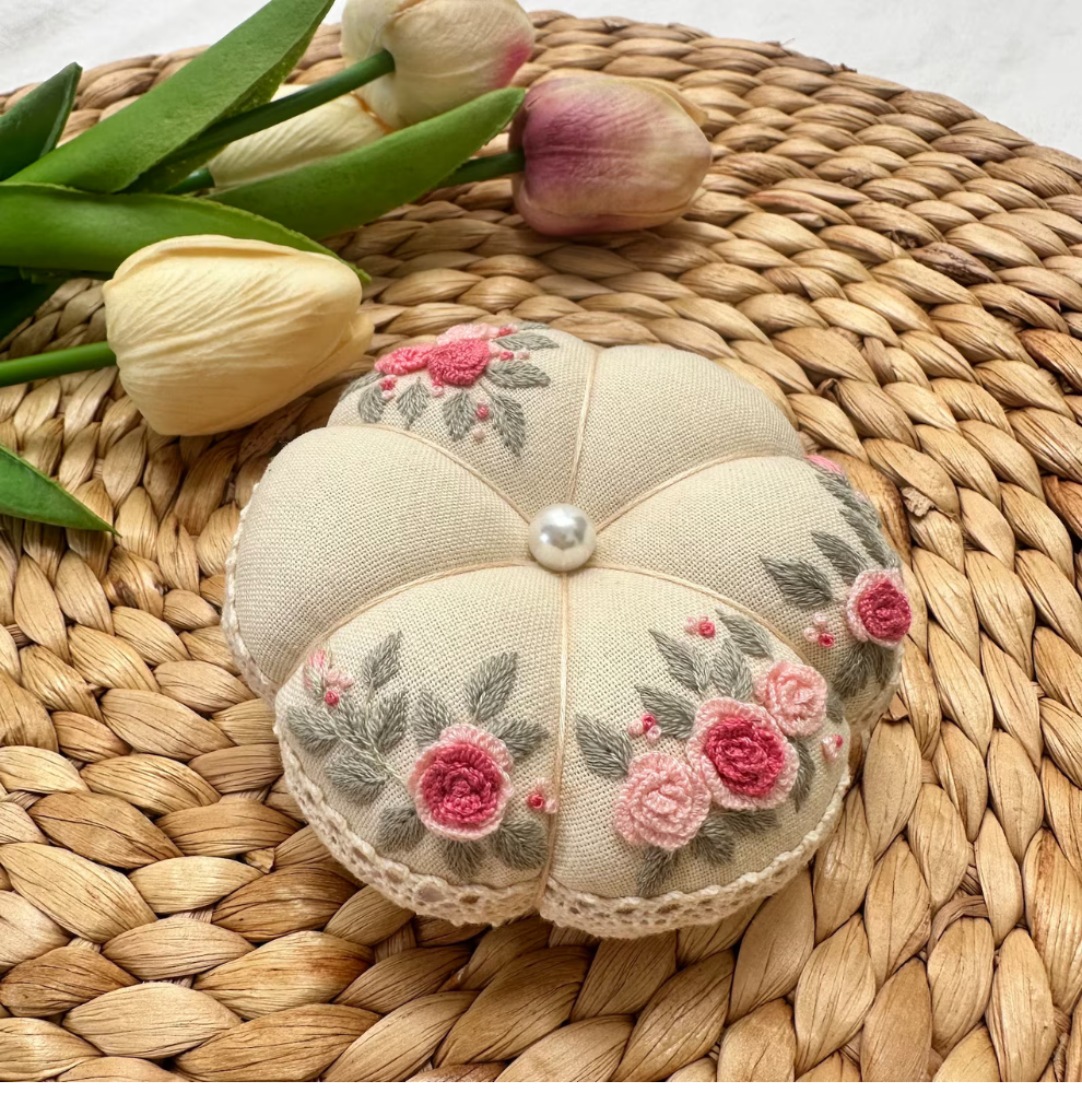 Hand Embroidered Pin Cushion